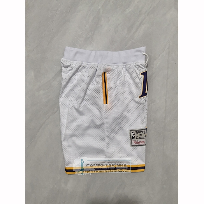 Pantalone Los Angeles Lakers Mitchell & Ness Hardwood Classics Blanco
